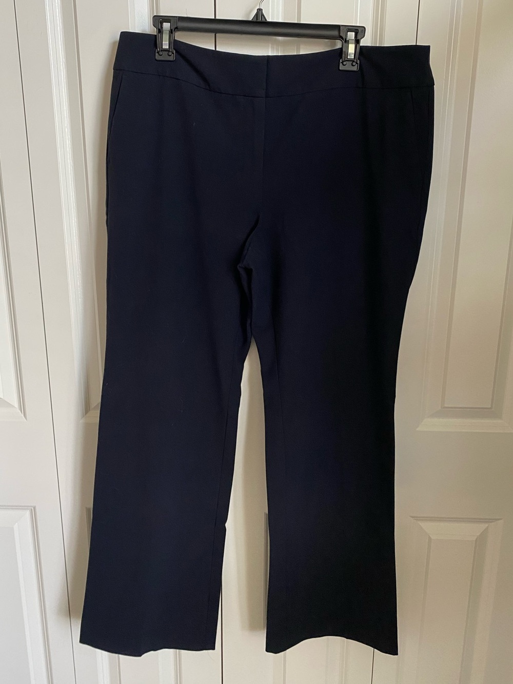 Ann Taylor Factory Navy Boot-Cut Pull-On Pants